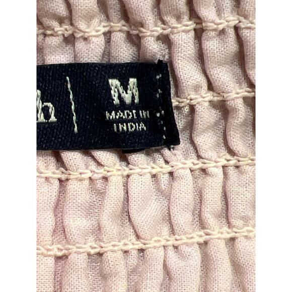 Abercrombie & Fitch Women’s Smock Back Lace-Trimmed Mini Dress Size M Blush Pink - Picture 7 of 7